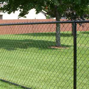 Black Chained Link fence