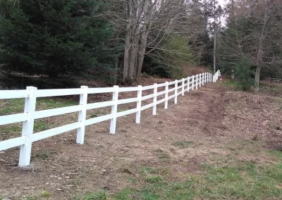 vinyl farm fence