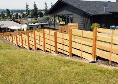 Cedar Fence Horizontal Style