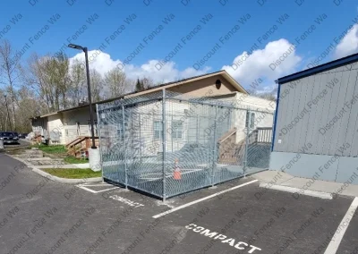 Commercial Steel No-Climb Fence