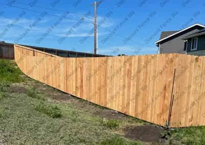 Residential 6' Basic Rambler Cedar Fence