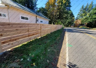 Residential Cedar Horizontal Fence