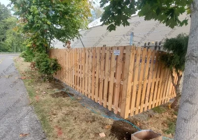 Residential Cedar Picket Fence