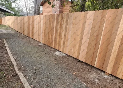 Residential Dog-Eared Rambler fence