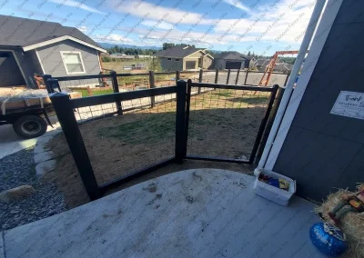 Residential forever fence with gate